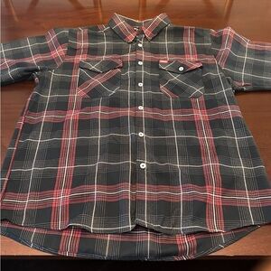 DIXXON Black and Red Checkered Shirt